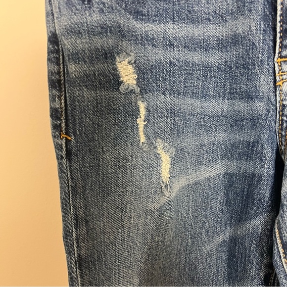 Anthropologie PILCRO The Vintage Straight Jeans Size 25 Distressed Frayed Boho - Picture 9 of 14